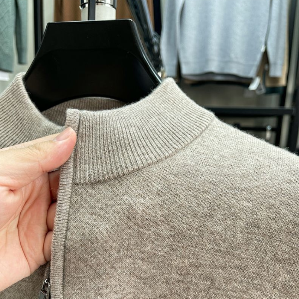 Essential Zip Knit Coat