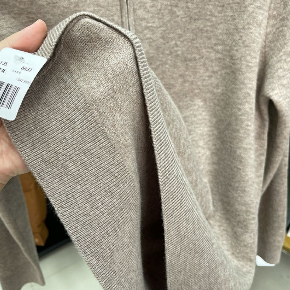 Essential Zip Knit Coat