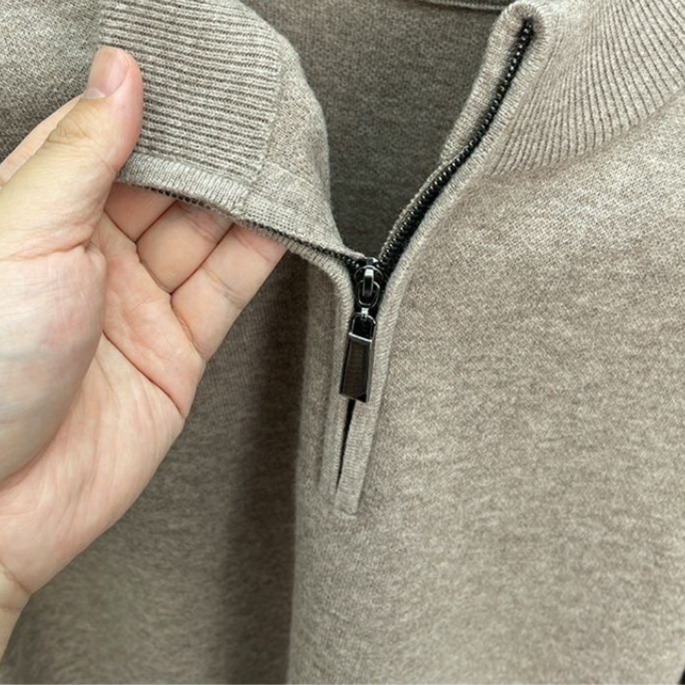 Essential Zip Knit Coat